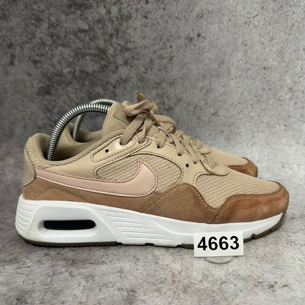 Nike Air Max SC Women 8 Fossil Stone Pink Oxford CW4554-201 Tan Mesh Sneaker